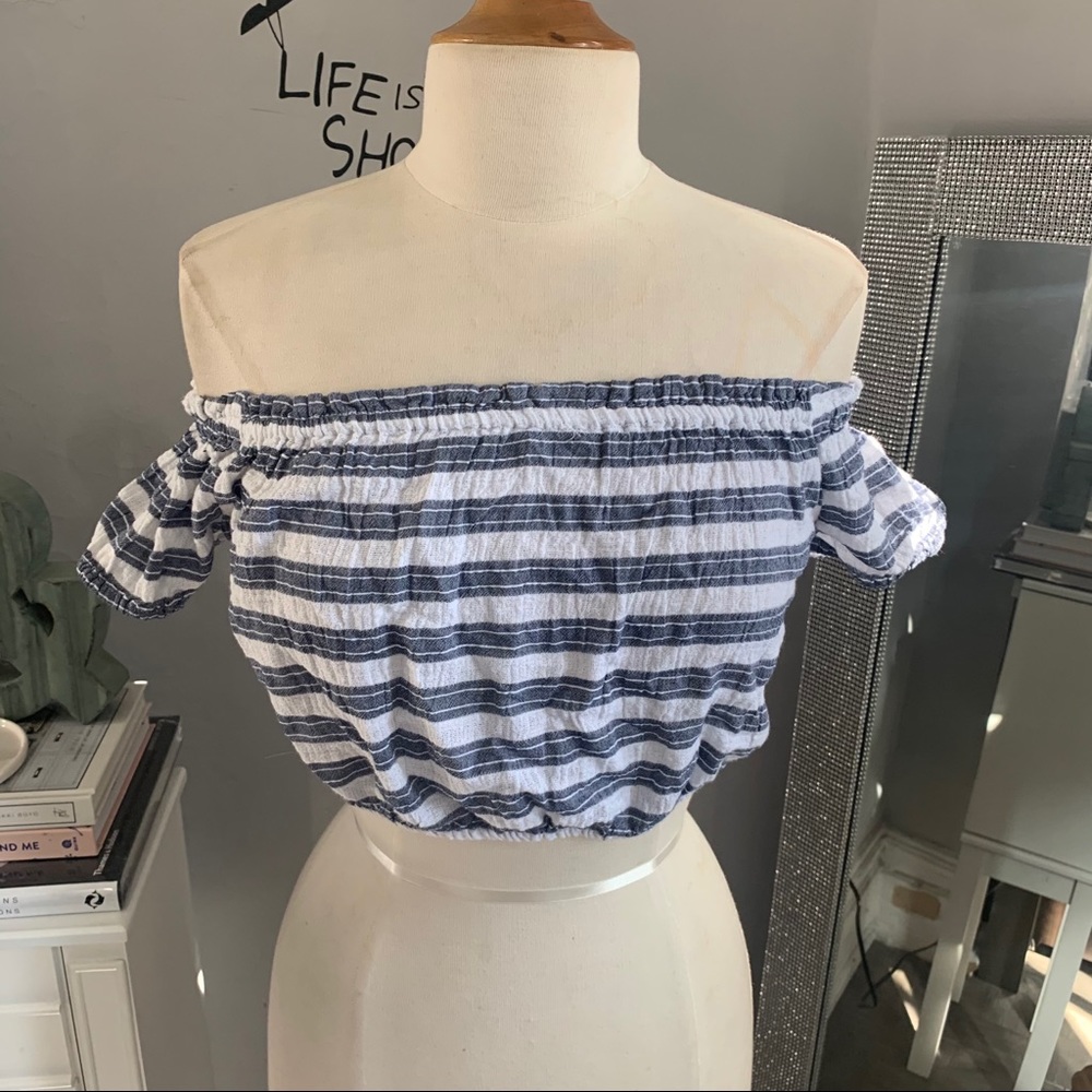 Aerie// striped crop top size small